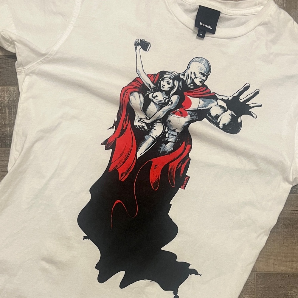 Bench White and Red Graphic woMen's Tee - Picture 7 of 11